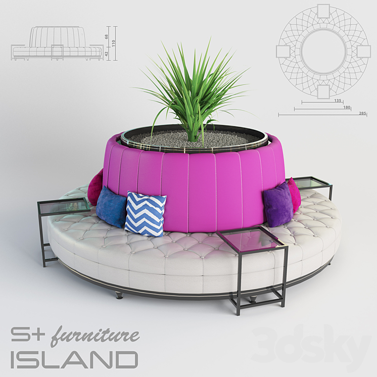 S + FURNITURE ISLAND SOFA 