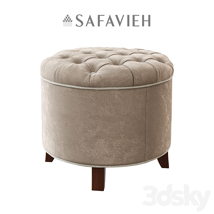 SAFAVIEH AMELIA OTTOMAN 