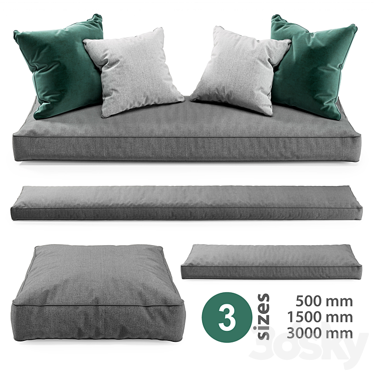 SEAT PILLOWS SET 2 
