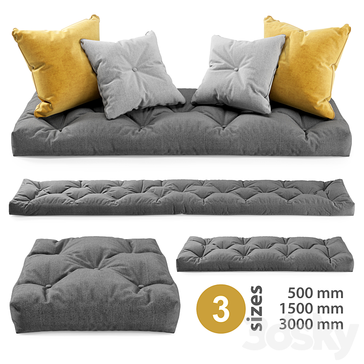 SEAT PILLOWS SET 3 