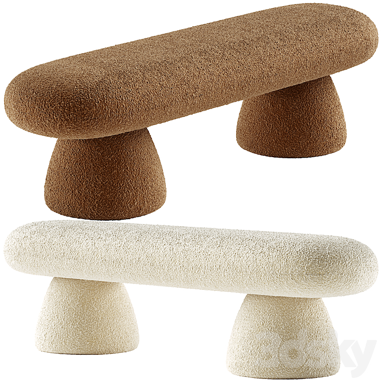 UPHOLSTERED MODERN BEDROOM BENCH 