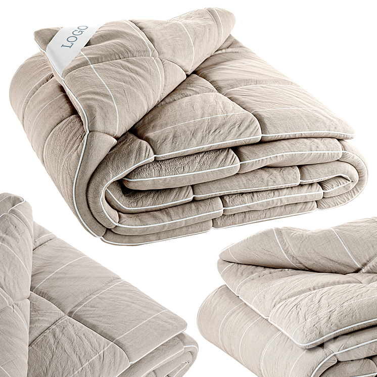 FOLDED DUVET WITH LABEL 