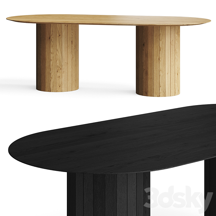 LULU AND GEORGIA BENEDICT OVAL DINING TABLE 
