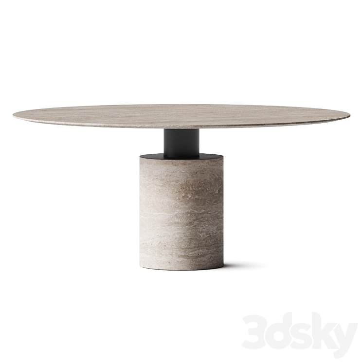 ACERBIS CRESO TRAVERTINE DINING TABLE 