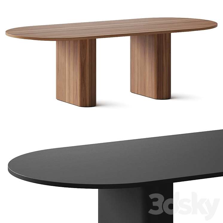 ARCO KAMI OVAL 1 DINING TABLE 