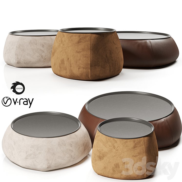 B&B ITALIA LADY FAT TABLE SET 2 