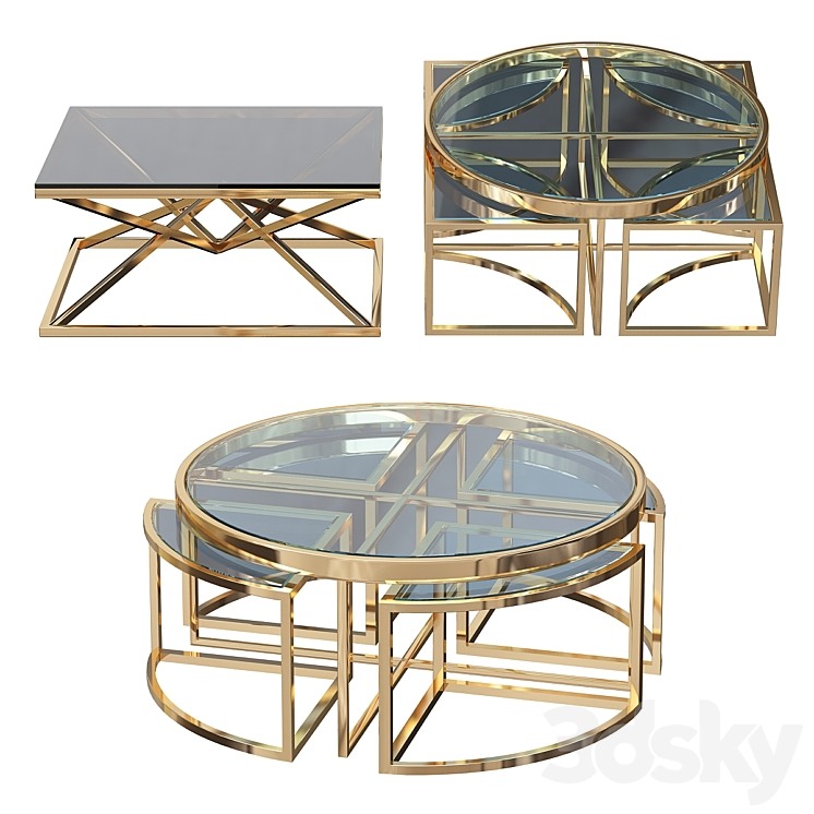 COFFEE TABLE EICHHOLTZ COFFEE TABLE PADOVA GOLD 