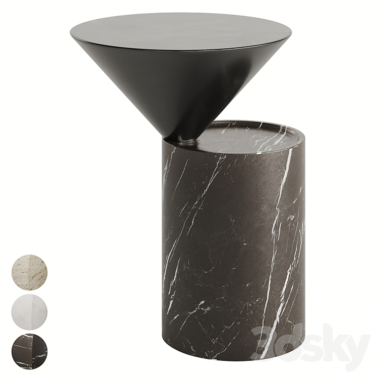 DE LA ESPADA LAUREL SIDE TABLE IN MARBLE 