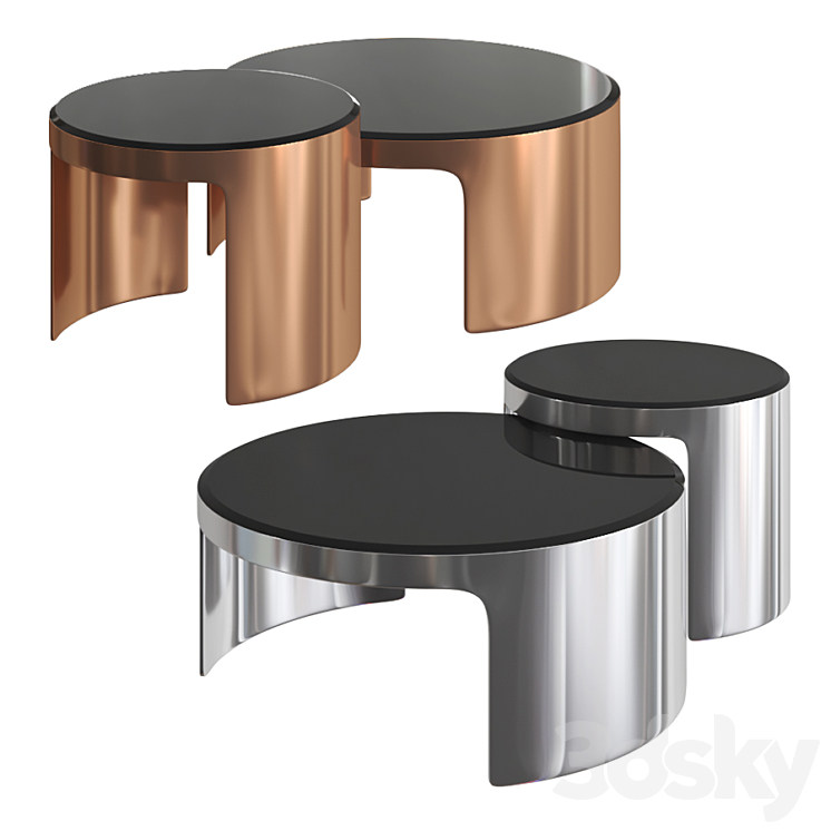 EICHHOLTZ COFFEE TABLE PIEMONTE SET OF 2 