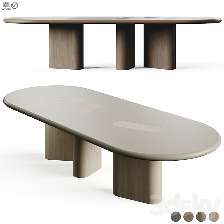 EMMEMOBILI FATTY TABLE OVAL 