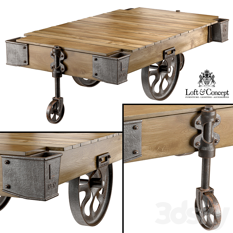 FACTORY CART COFFEE TABLE 