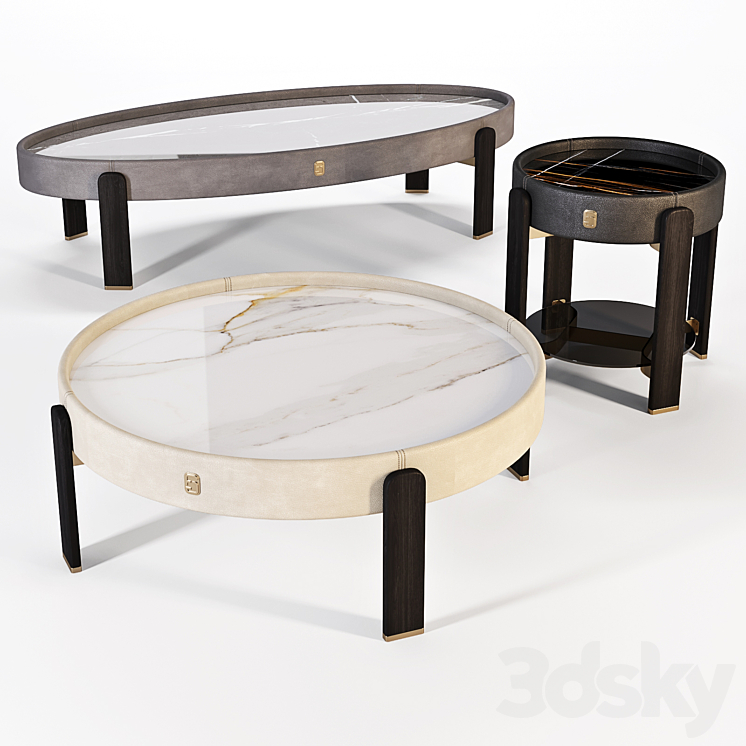 FORMITALIA COFFEE TABLES KEAN SET 02 