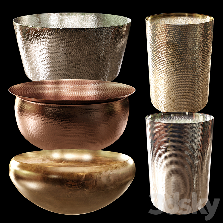 HAMMERED COFFE TABLE 