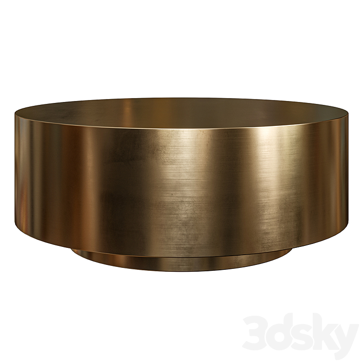 IBIZA BRUSHED BRASS COFFE TABLE MODSHOP 