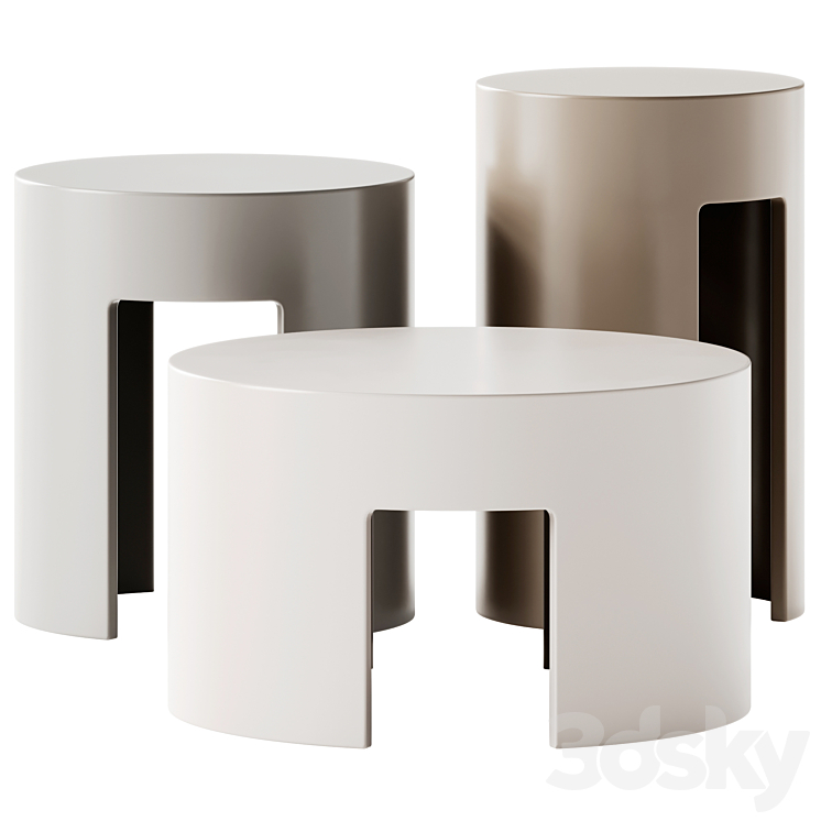 MERIDIANI GONG COFFEE TABLES 