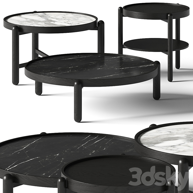 MERIDIANI VITTORIO COFFEE AND SIDE TABLES 