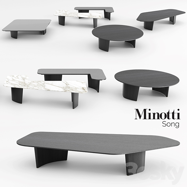 MINOTTI SONG COFFEE TABLES 1 