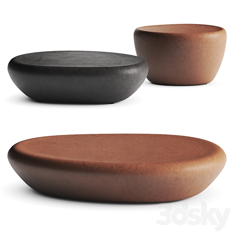 MINOTTI STONY COFFEE TABLES 