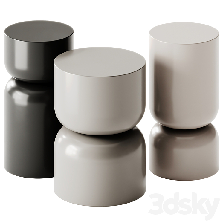 NORDAL AMINA AND MATKA SIDE TABLES WESTWING COLLECTION 