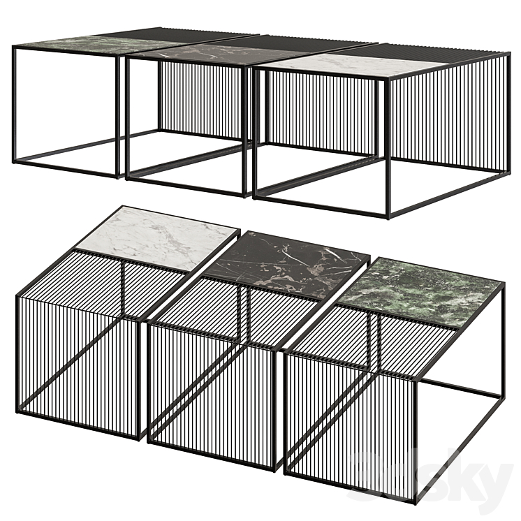 NV GALLERY SKYE MARBLE COFFEE TABLE 