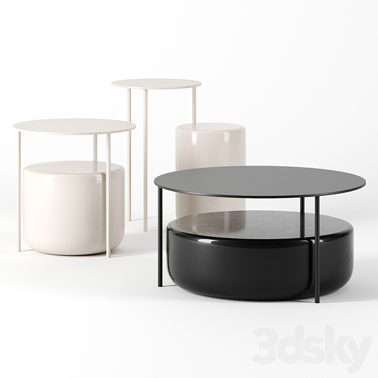 PAIR TABLES MOBEL COPENHAGEN 