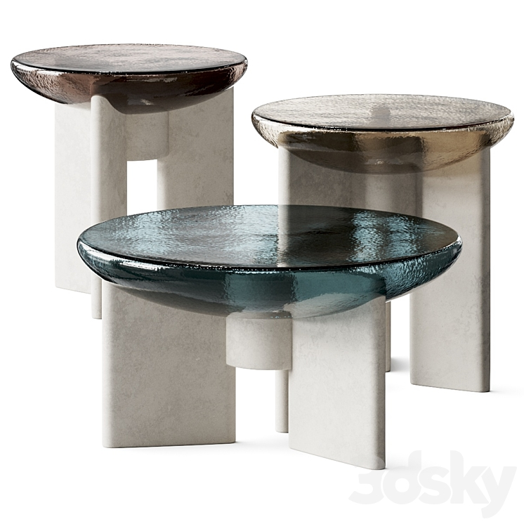 PAOLO CASTELLI LENS COFFEE TABLES 