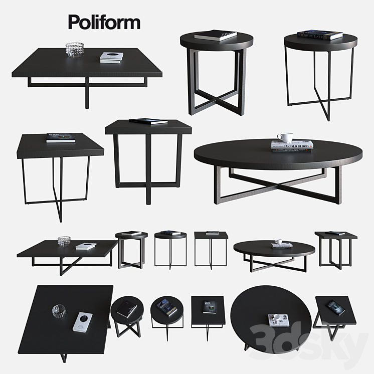 POLIFORM COFFEE TABLES YARD 