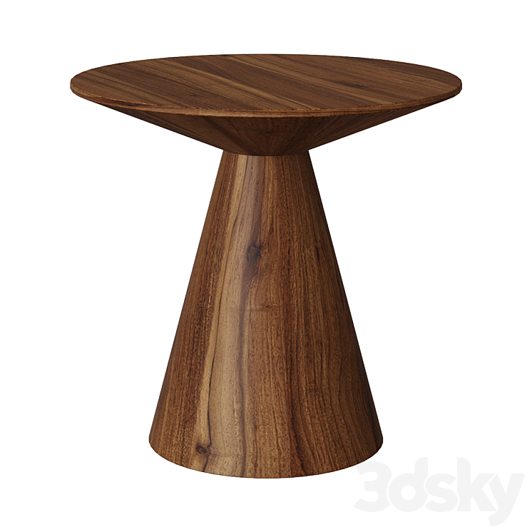WALNUT VENEER CORNER TABLE ET652 