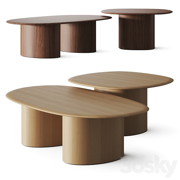 WEST ELM ORGANIC MODULAR COFFEE TABLES 