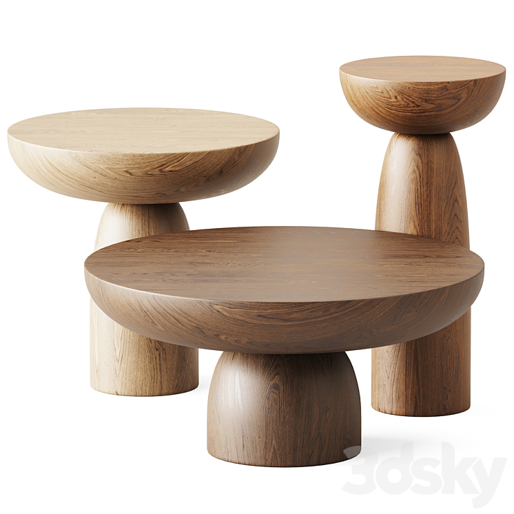WOODEN COFFEE TABLES OLO MOGG 