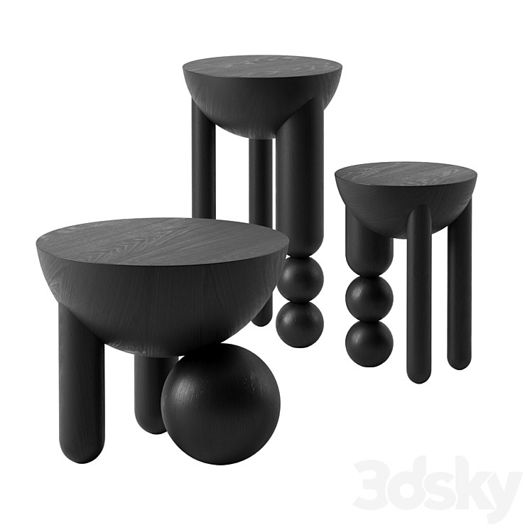 PROFITEROLE SIDE TABLES BOHINC STUDIO 