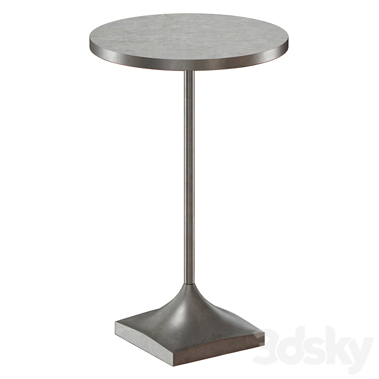 PROST SMALL METAL DRINK TABLE CRATE AND BARREL 