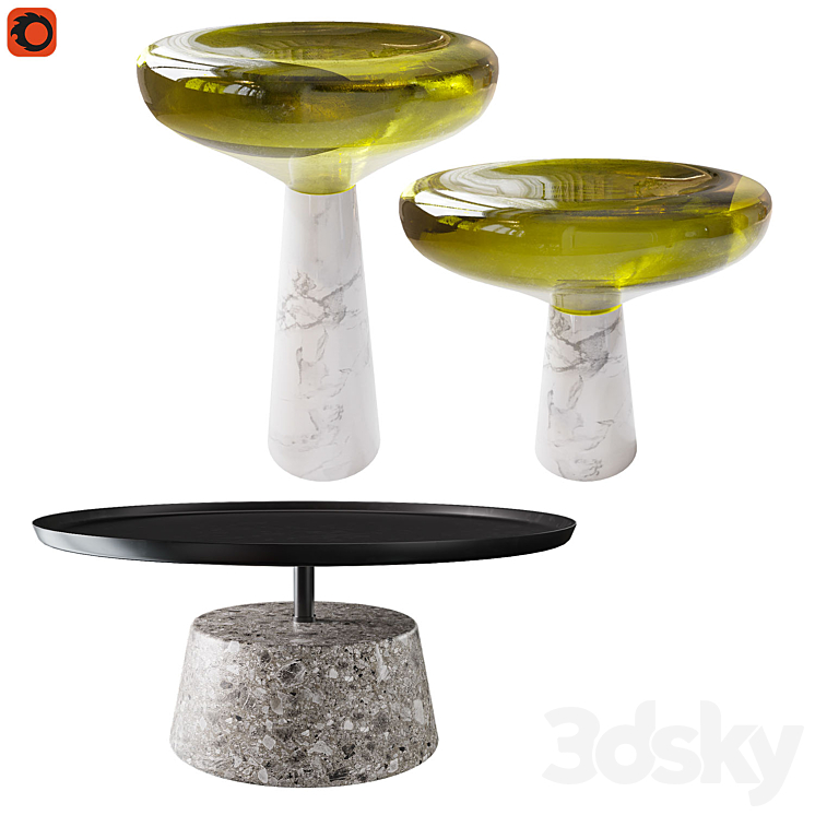 SET OF COFFEE TABLES 
