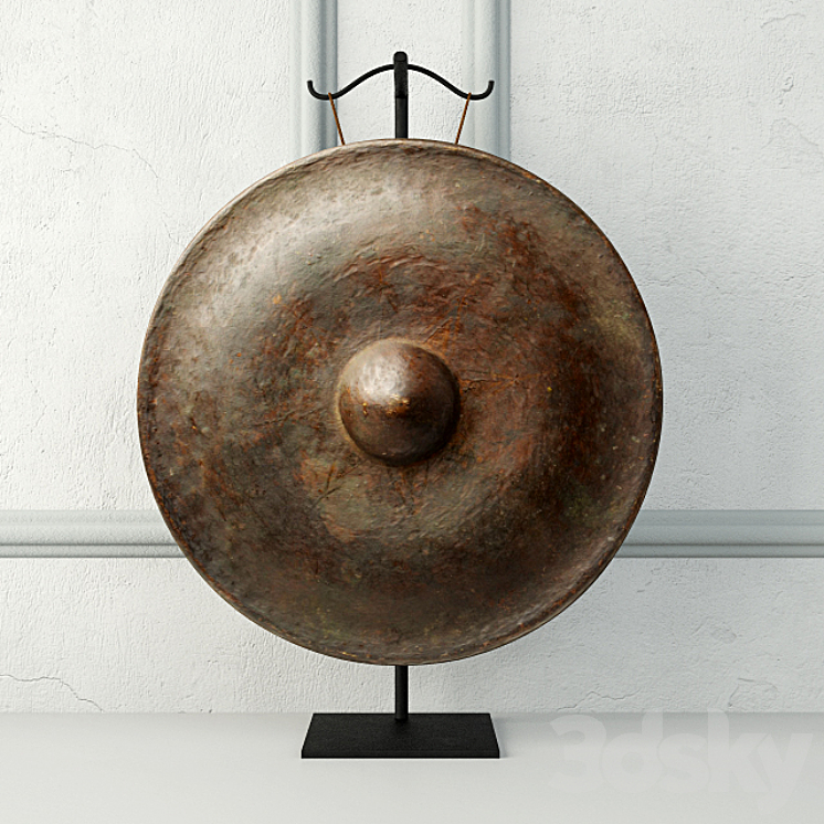 19TH CENTURY LAOS BRONZE GONG 