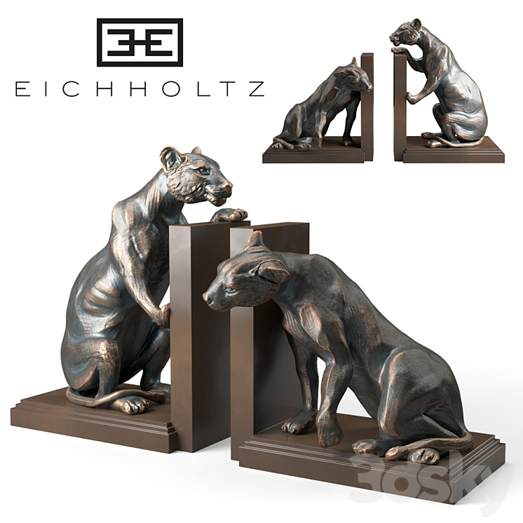BOOKEND LIONESS SET OF 2 EICHHOLTZ 