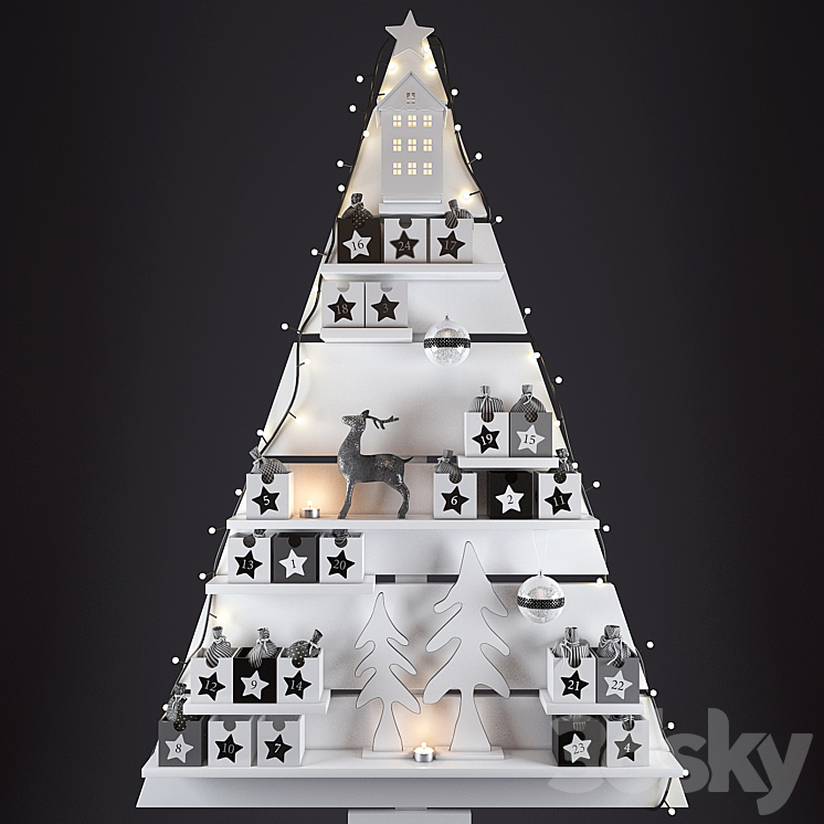 CHRISTMAS WALL TREE 