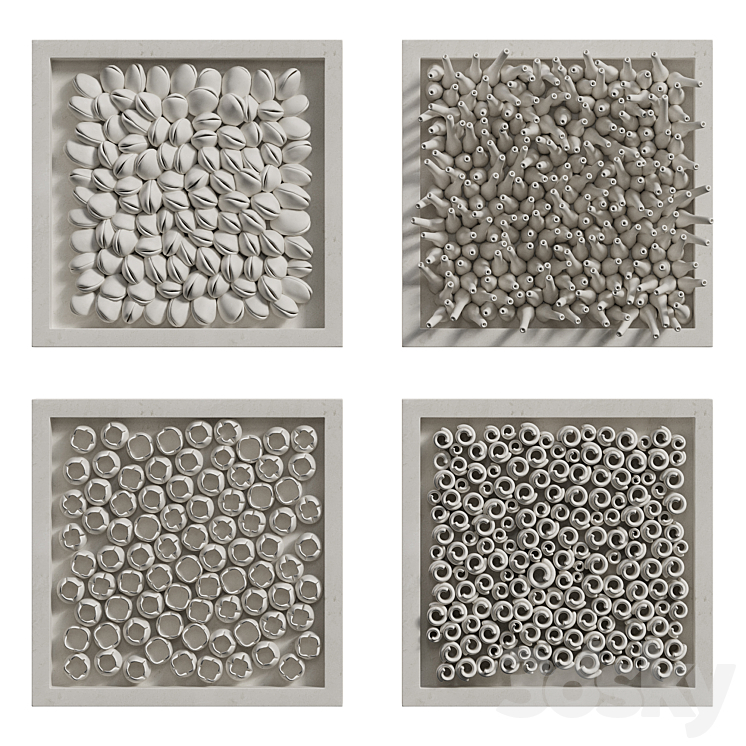 CORAL REEF WALL DECORATION IN FRAMES 2 