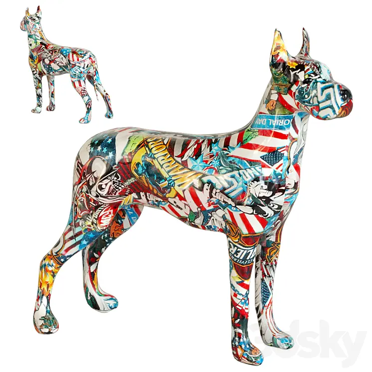 DECO FIGURINE COMIC DOG MADDOX 