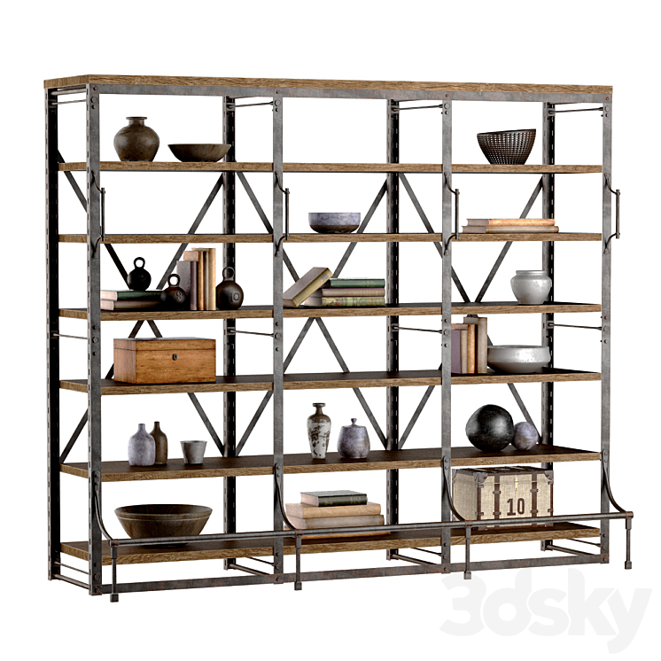 FRENCH LIBRARY WIDE RACK II 