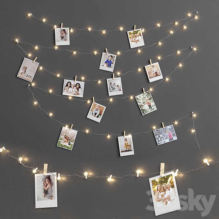 GARLAND AND PHOTOS 