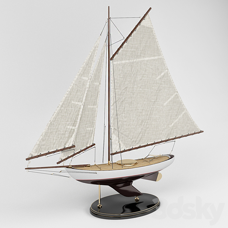 MODEL OF THE YACHT 