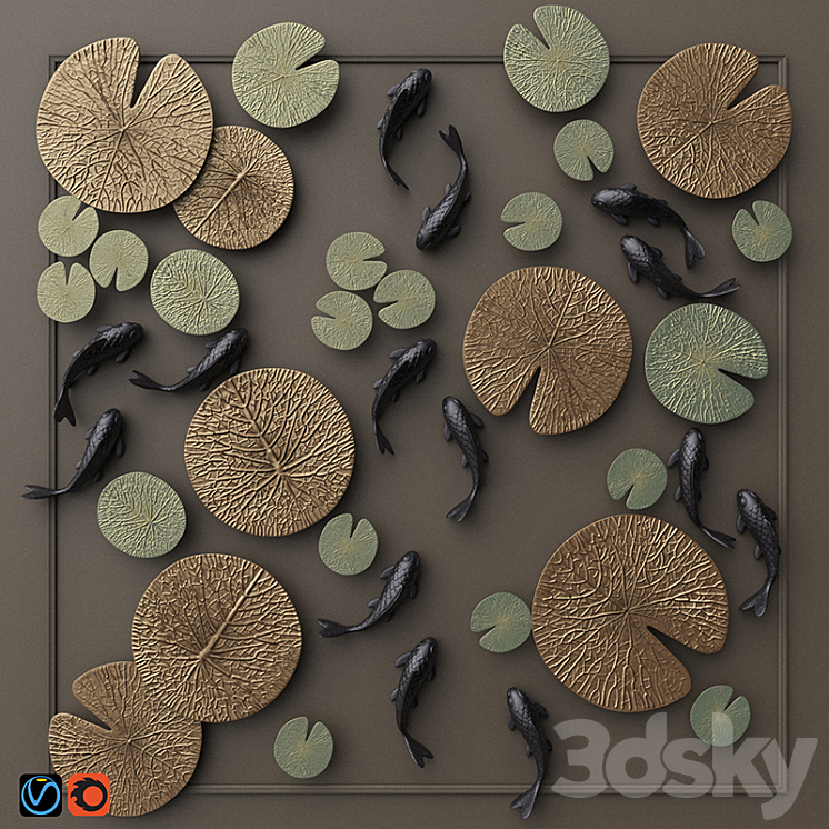 NAGA WALL DECOR SET 1 