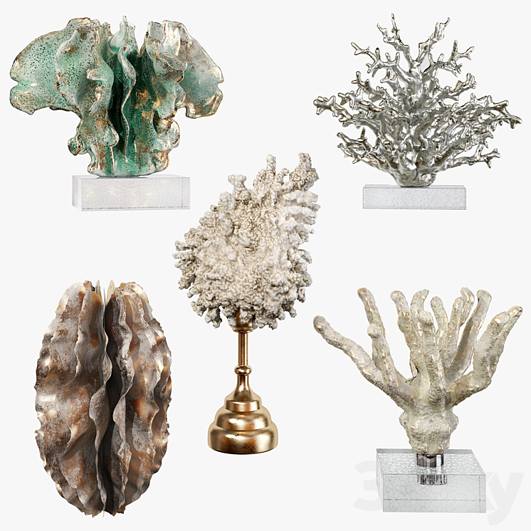SCULPTURES OF CORAL REEF 01 