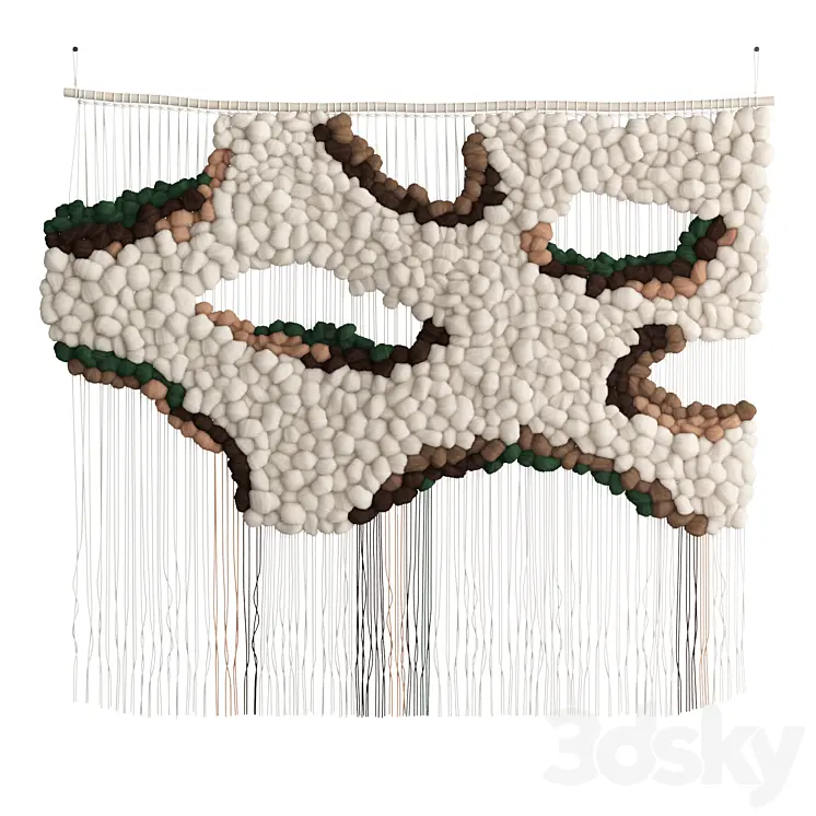 TAPESTRY WITH COLORED INSERTS HELEN LOOM 