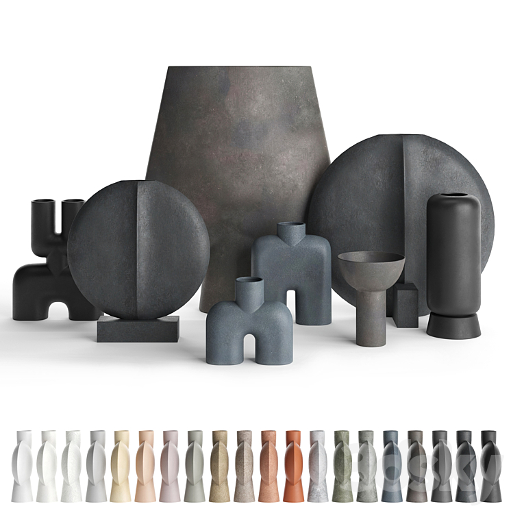 VASES 101 COPENHAGEN SET 02 