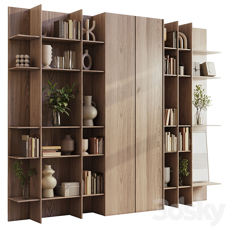 WOODEN_SHELVES_DECORATIVE_WITH_PLANTS_AND_BOOK_WOODEN_RACK_09 