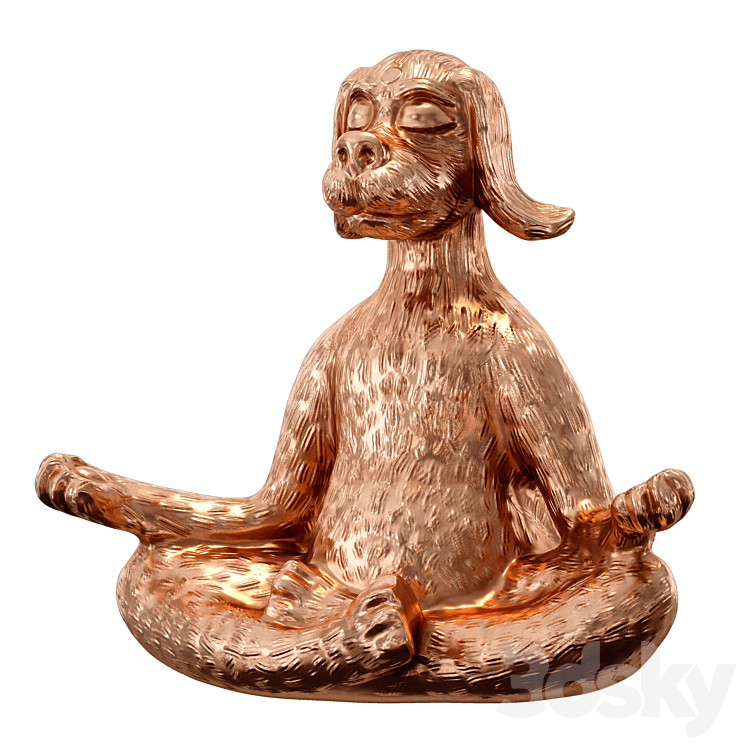 YOGA DOG YOGA DOG FIGURINE 