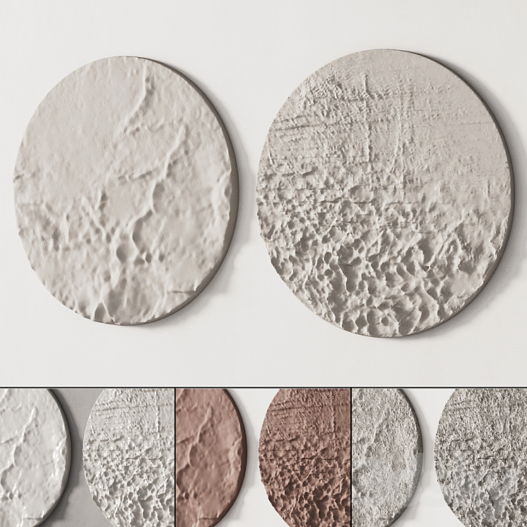 279 DECORATIVE WALL ART 11 ROUND ARTWORKS P02 