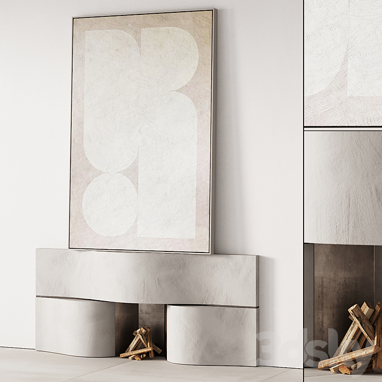 289_FIREPLACE_AREA_DECORATIVE_WALL_07_WAVE_CHIMNEY_WITH_PAINTING 