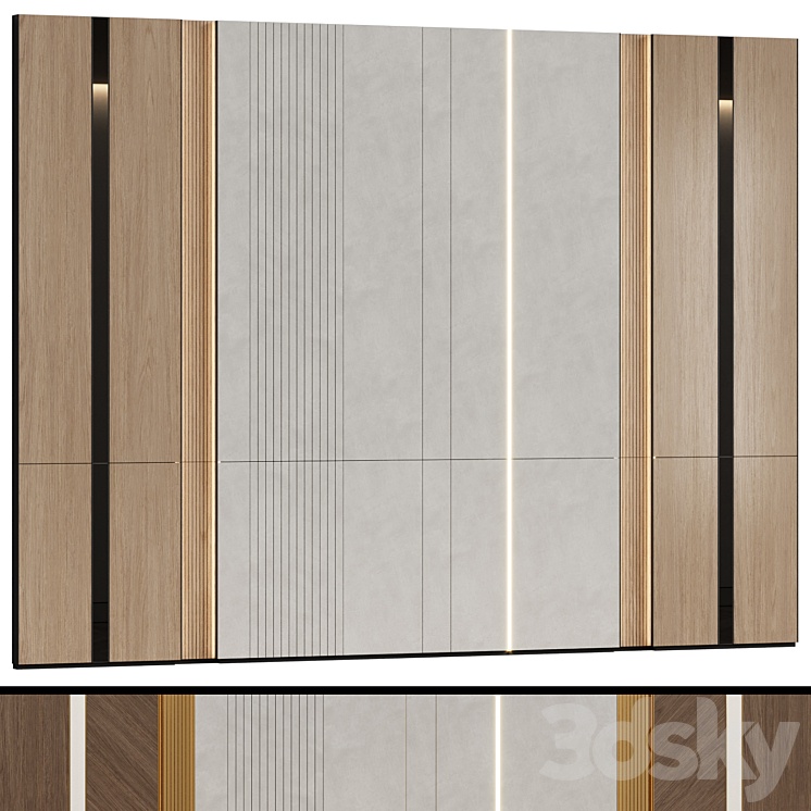 WALL PANELS IN A MODERN MINIMALIST STYLE 4 